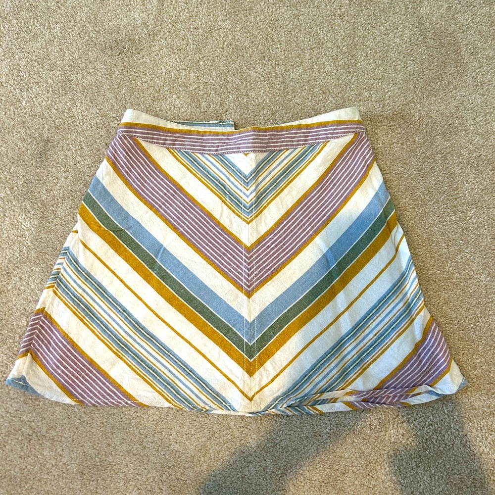 Free People Chevron Mini Skirt